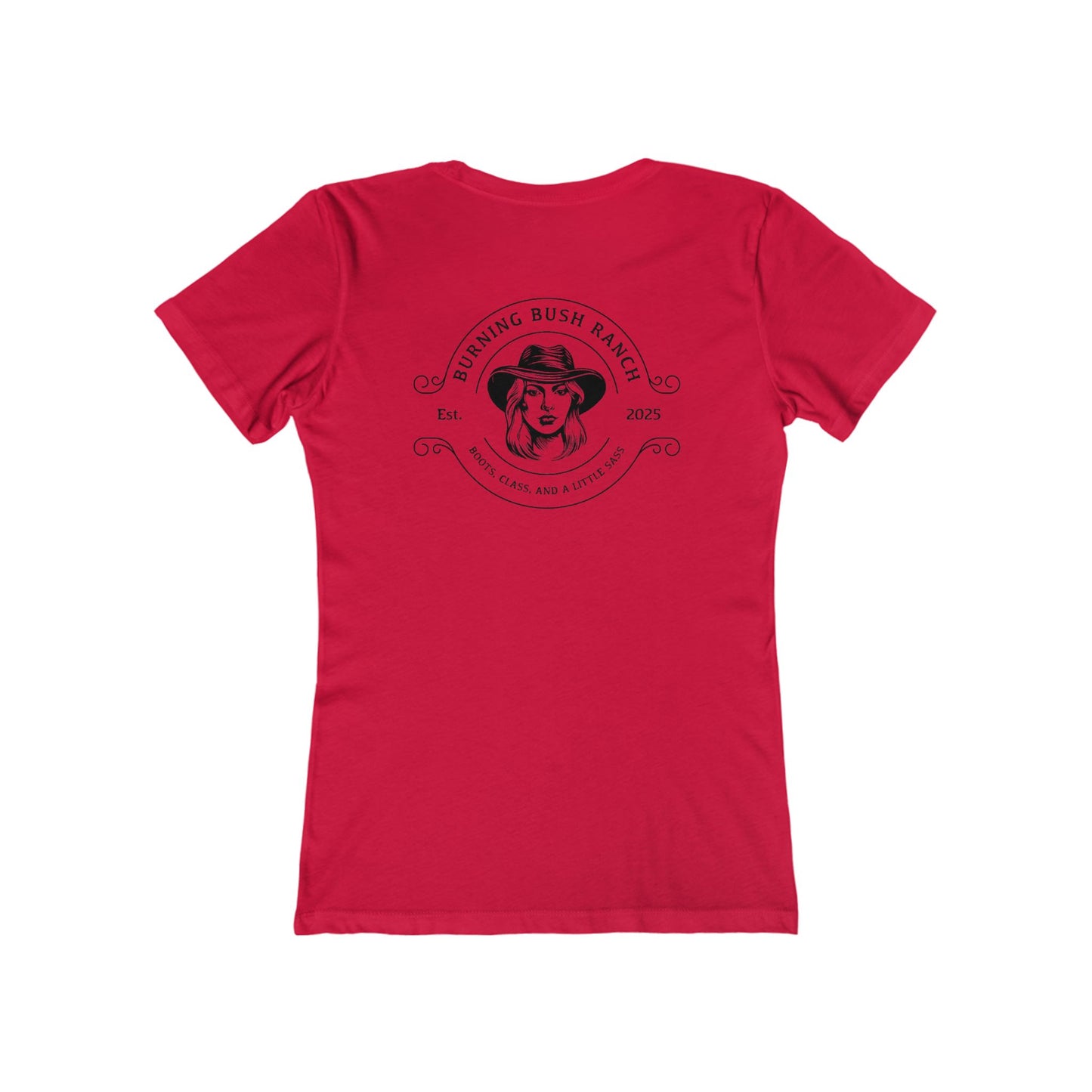 Burning Bush Ranch - Sassy Cowgirl - Woman's T-Shirt