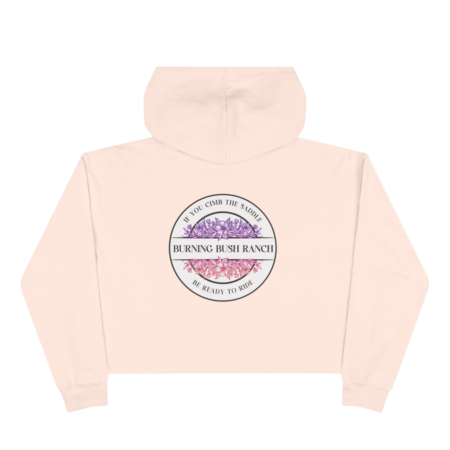 Burning Bush Ranch- Ready To Ride - Woman's Crop Hoodie