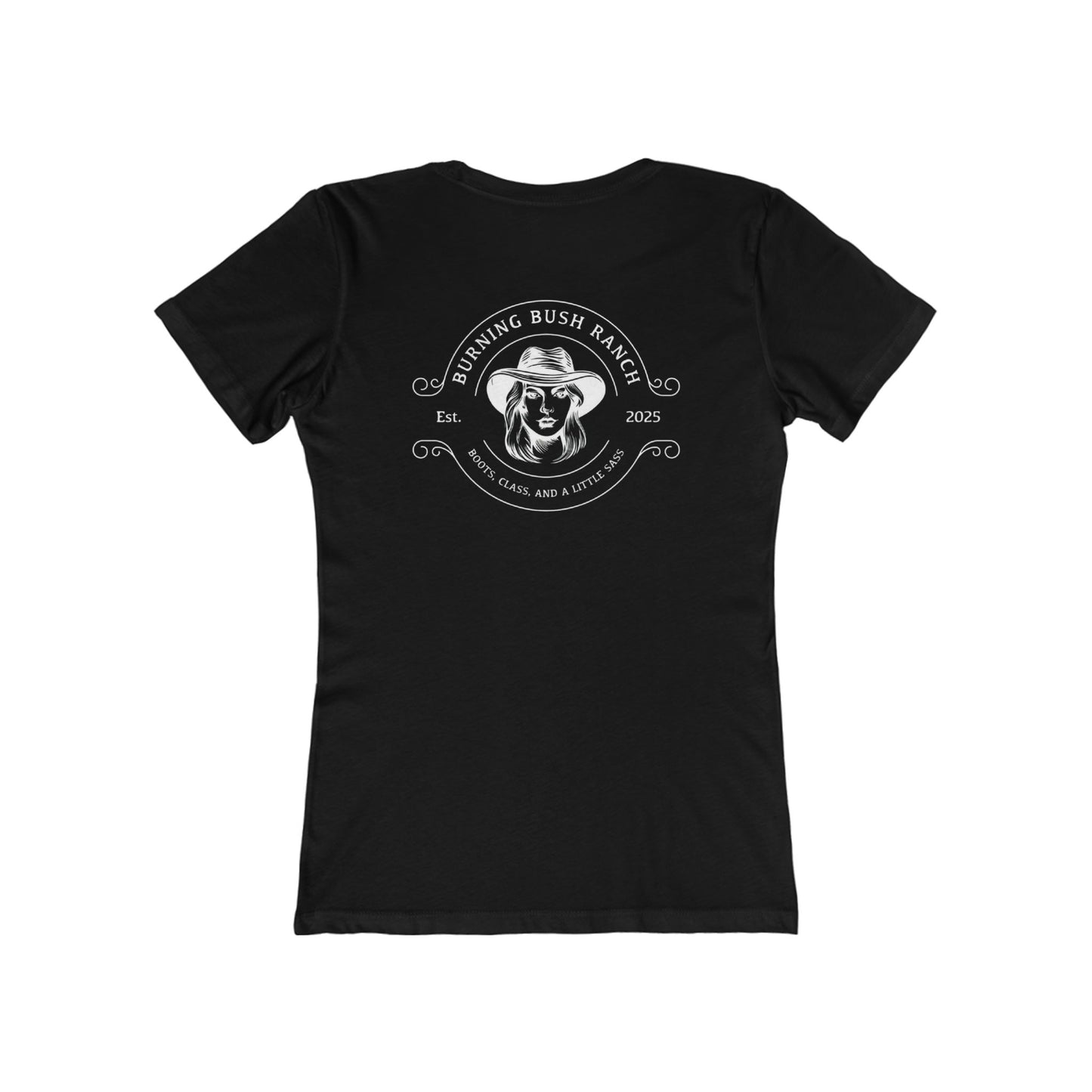 Burning Bush Ranch - Sassy Cowgirl - Woman's T-Shirt