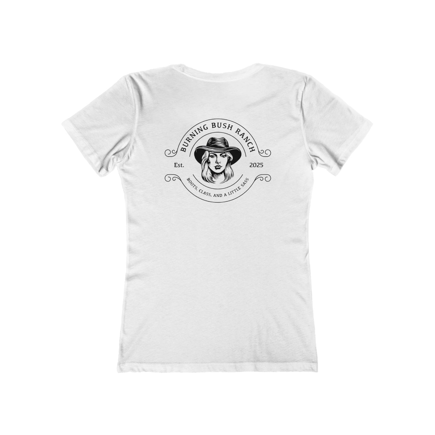 Burning Bush Ranch - Sassy Cowgirl - Woman's T-Shirt