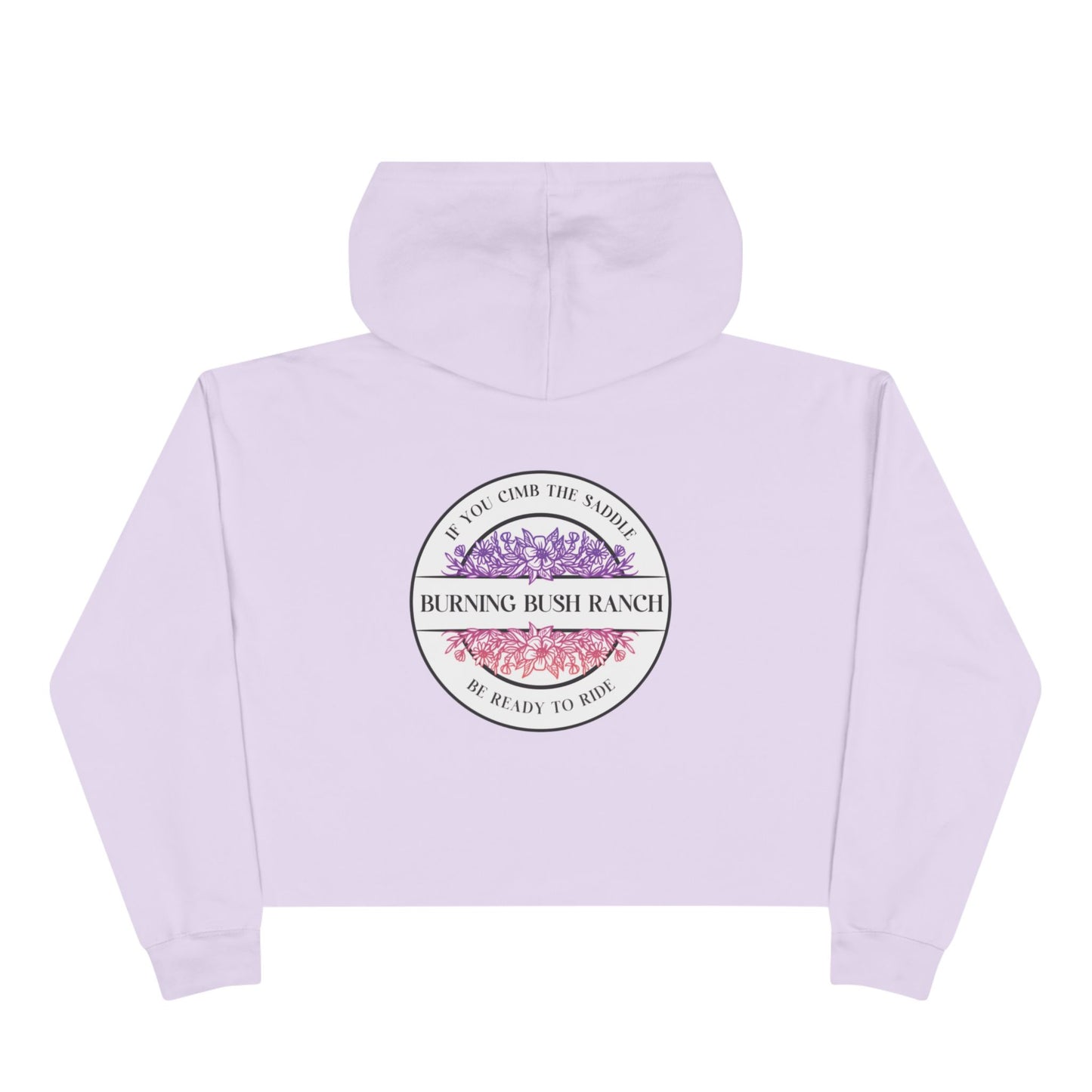 Burning Bush Ranch- Ready To Ride - Woman's Crop Hoodie
