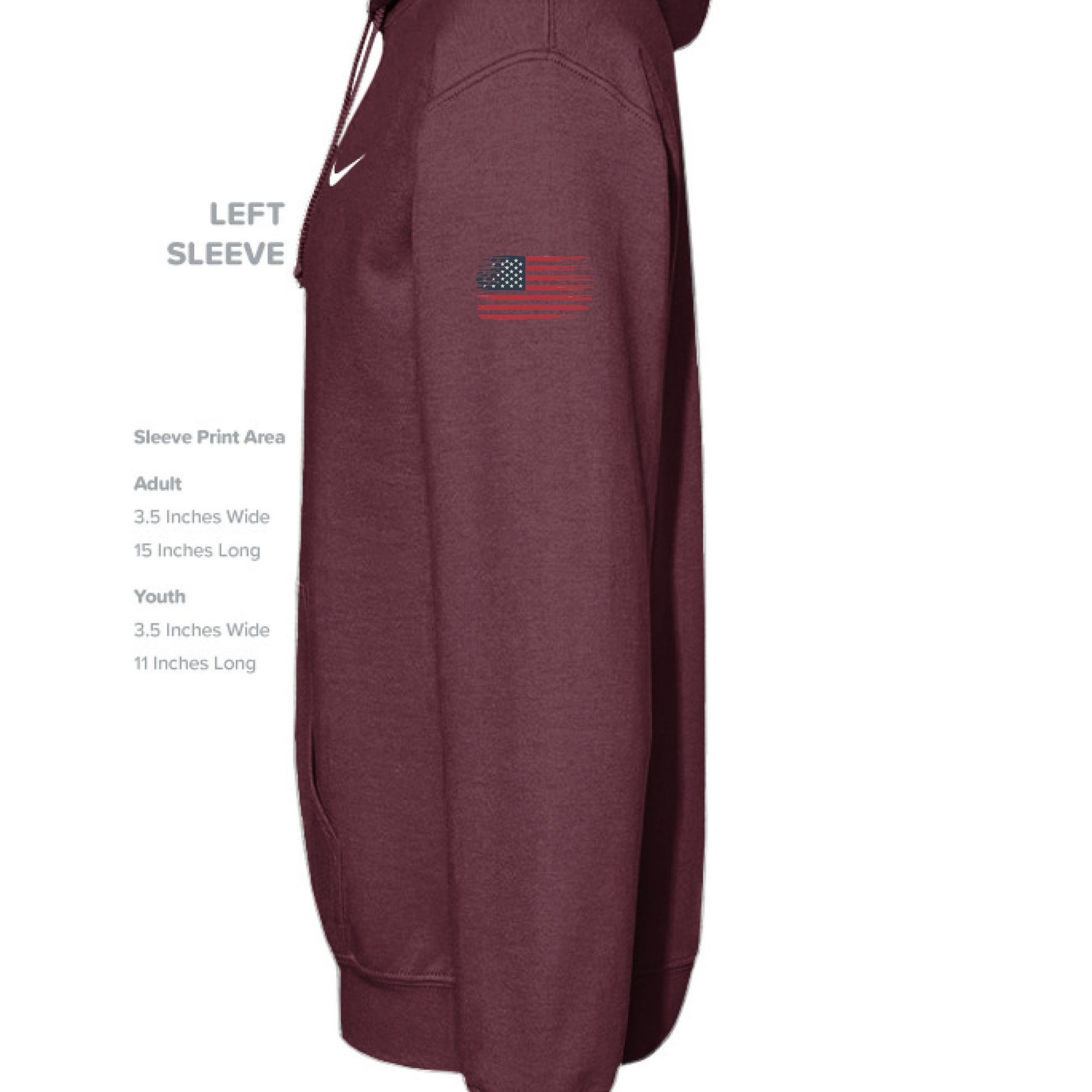 Dark Maroon - SLEEVE_LEFT